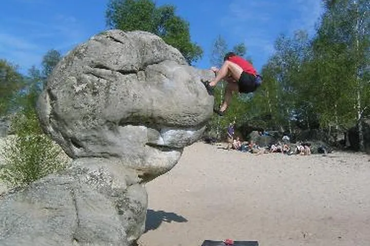 Sampler climbing photo