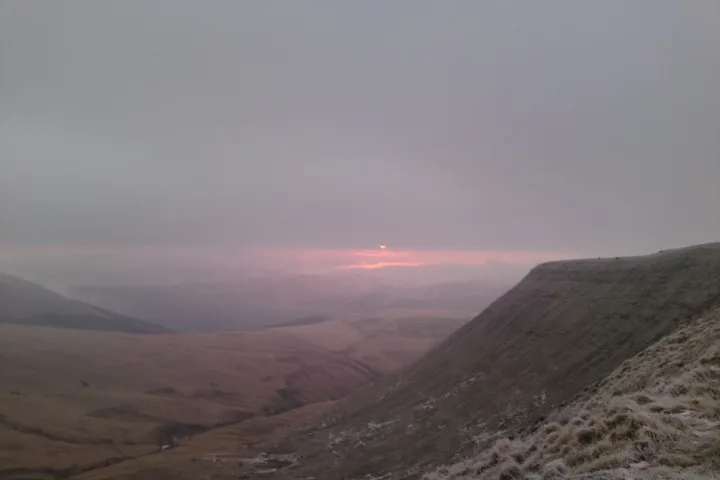 Brecon Beacons climbing photo
