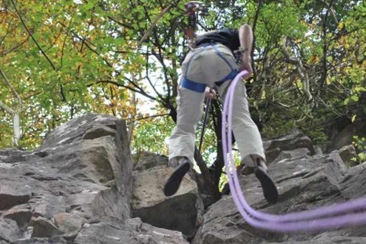 Shorn Cliff climbing photo