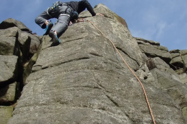 Peak District Mar10 climbing photo