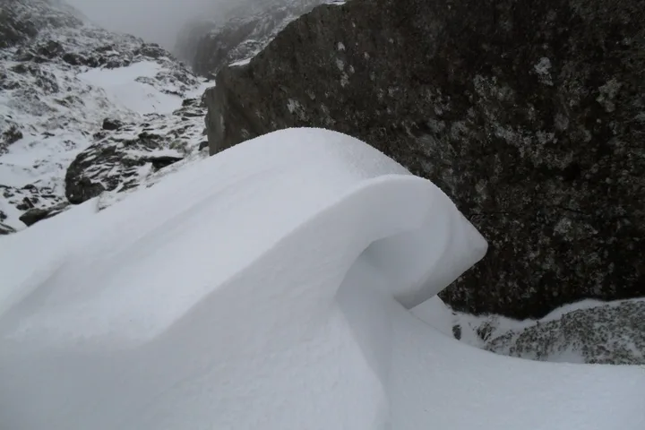 Wintery Wales climbing photo