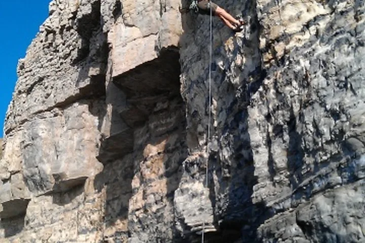 Swanage day trip climbing photo