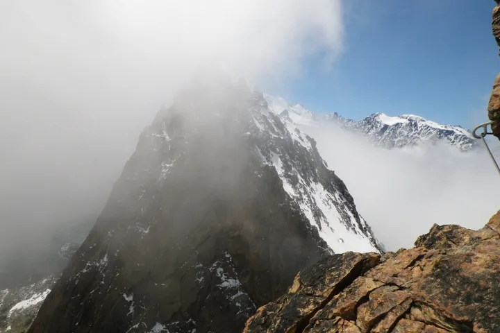 swiss alps climbing photo