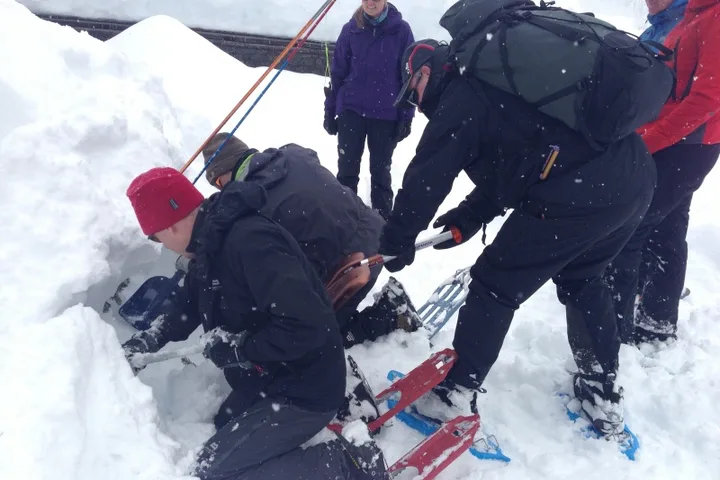Winter IML training course climbing photo