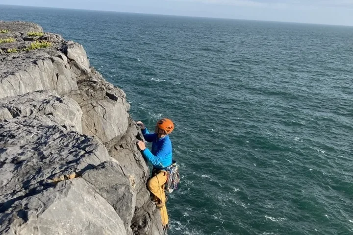 Pembroke climbing photo