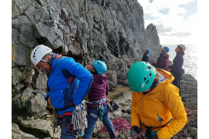 South Pembroke climbing photo