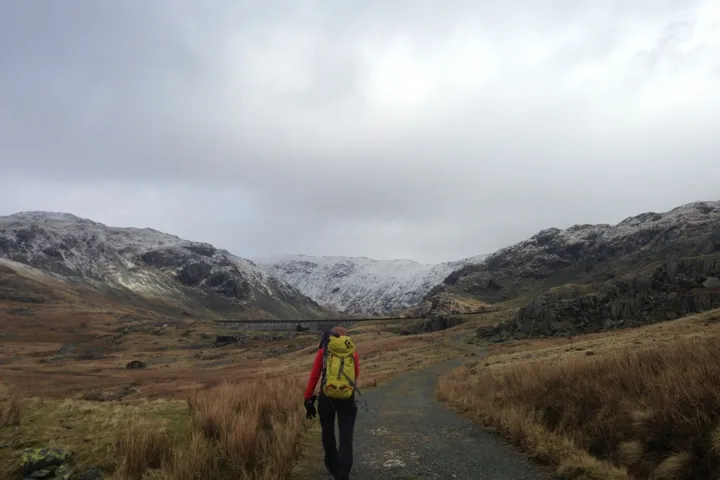 Lakes - Coniston Feb climbing photo